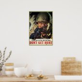  militair Poster van de WWI en de WWII (Keuken)