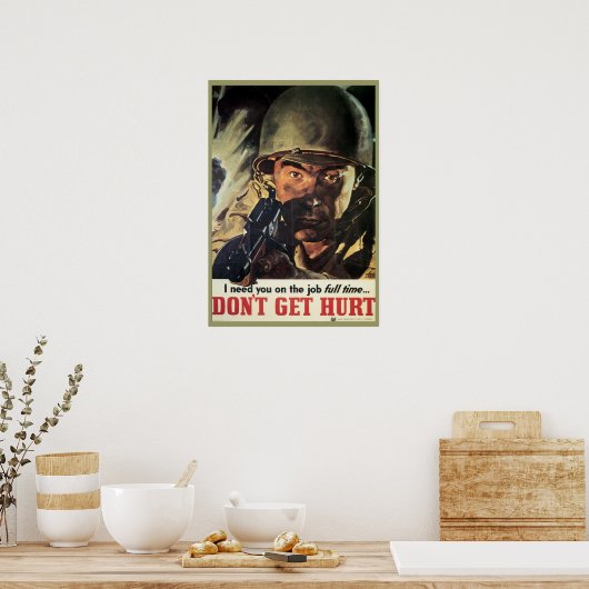 militair Poster van de WWI en de WWII (Keuken)