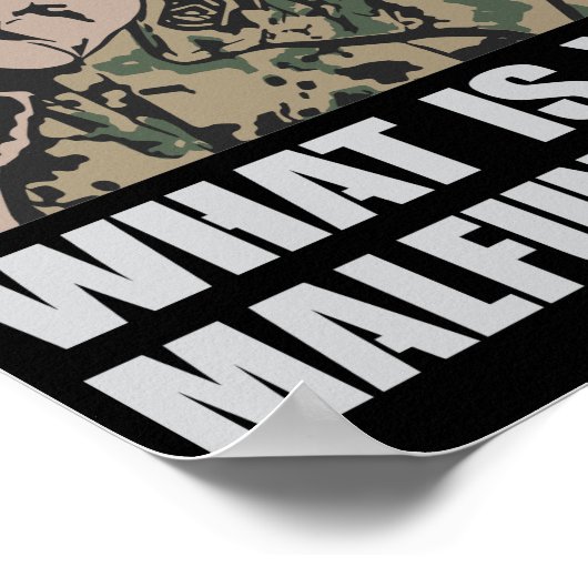 Militair Poster voor sergeant-boor (Hoek)