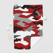 Militair Rode Camouflage Golfhanddoek (Insitu)
