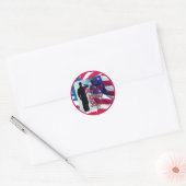 MILITAIR RONDE STICKER (Envelop)