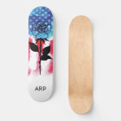 *~* Militair ROOS Rood Wit Blauw Vlag Persoonlijk Skateboard (Voorkant)