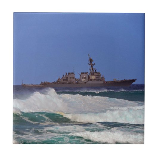 Militair schip tegeltje (Voorkant)