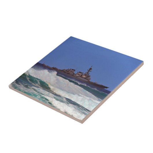 Militair schip tegeltje (Zijkant)