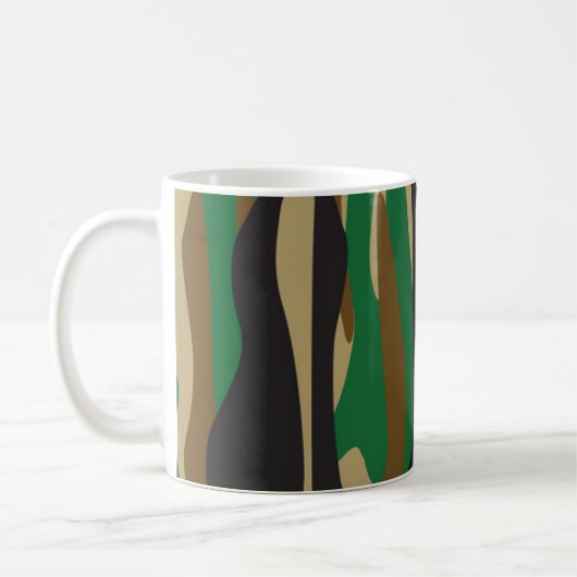 Militair Sierkussen Camouflage Pattern Koffiemok (Links)