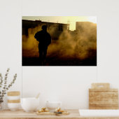 Militair Silhouette Poster (Keuken)
