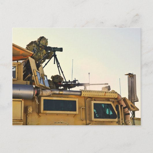 militair soldaat briefkaart (Voorkant)