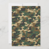 Militair Soldaat Camouflage Verjaardag Kaart (Achterkant)