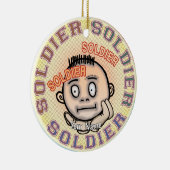 Militair Soldaat Keramisch Ornament (Rechts)