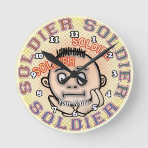 Militair Soldaat Ronde Klok