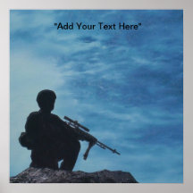  militair soldaat van poster