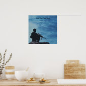  militair soldaat van poster (Keuken)