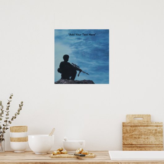  militair soldaat van poster (Keuken)