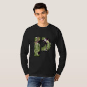 Militair Stijl Brief Van P T-shirt (Voorkant volledig)