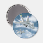 Militair straalvliegtuig magneet (Voorkant / Achterkant)
