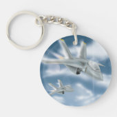 Militair straalvliegtuig sleutelhanger (Voorkant)