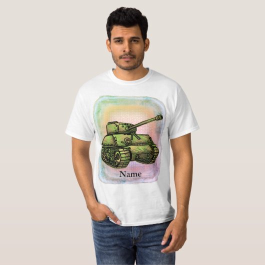 Militair T-shirt (Voorkant volledig)