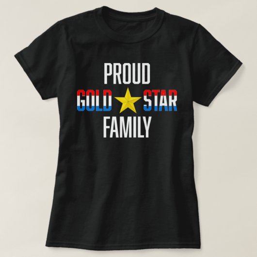 Militair T-shirt van de Proud Gold Star-serie voor (Design voorkant)