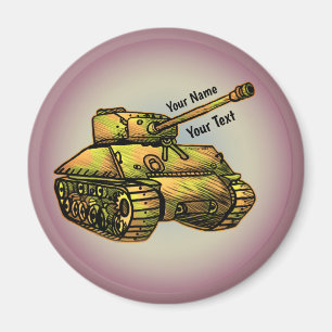 Militair Tank magneet