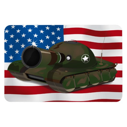 Militair Tank Magneet (Horizontaal)