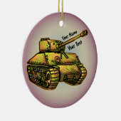 Militair Tank ornament (Rechts)