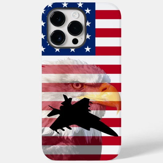Militair thema van de Mannen Cool Patriotic Americ Case-Mate iPhone Case (Achterkant)