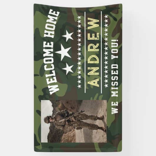 Militair Thuis Kom Banner - Leger Nationale Garde (Verticaal)
