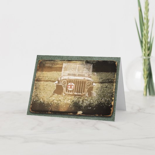 Militair transportvoertuig kaart (Voorkant)