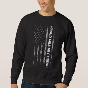 Militair Trots Militair Vriend Amerikaanse Vlag Trui