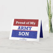 Militair - Trots op mijn legerzoon - Denkend aan j Kaart (Achterkant)