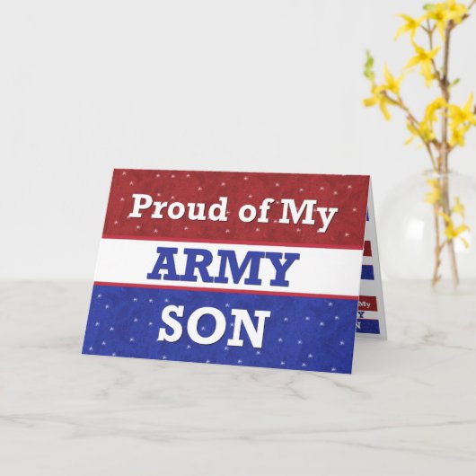 Militair - Trots op mijn legerzoon - Denkend aan j Kaart (Gele Bloem)