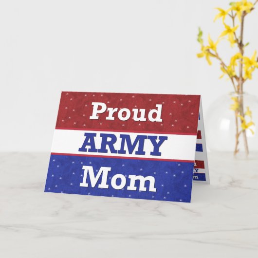 Militair - Trotse legermoeder - Denken aan jou Kaart (Gele Bloem)