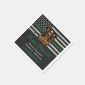 militair uittredingsleer met uitzondering van het  servet (Hoek)