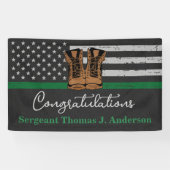 militair uittredingsleer met uitzondering van het spandoek (Horizontaal)