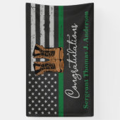 militair uittredingsleer met uitzondering van het spandoek (Verticaal)