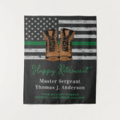 militair uittredingsleer met uitzondering van het  wandkleed (Voorkant)