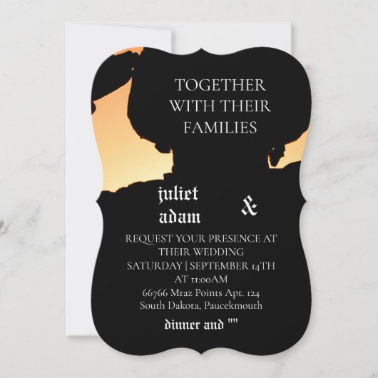 Militair uniform luchtmacht bruiloft uitnodiging (Voorkant)