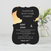 Militair uniform luchtmacht bruiloft uitnodiging (Staand voorkant)