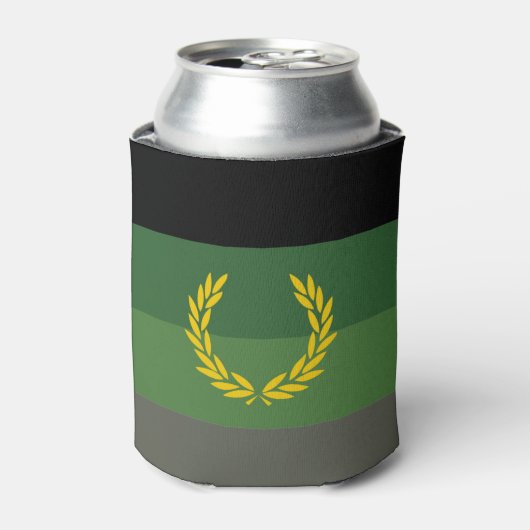 Militair uniform trotsvlag blikjeskoeler (Blikje Voorkant)