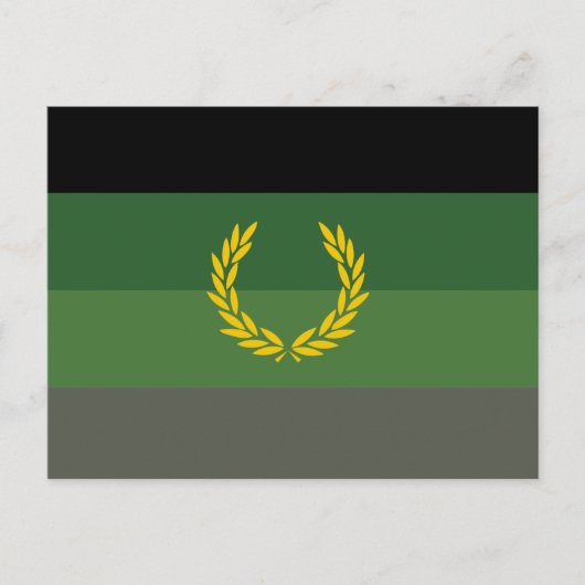Militair uniform trotsvlag briefkaart (Voorkant)