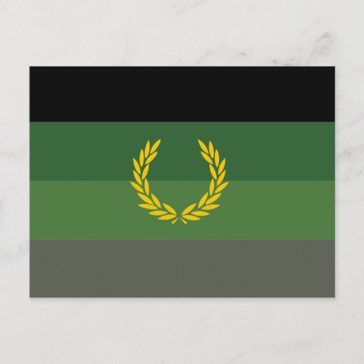 Militair uniform trotsvlag briefkaart (Voorkant)