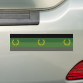 Militair uniform trotsvlag bumpersticker (Op auto)