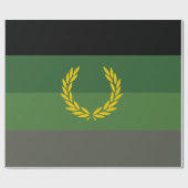 Militair uniform trotsvlag cadeaupapier (Vlak)