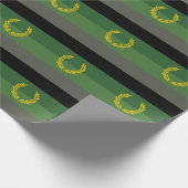 Militair uniform trotsvlag cadeaupapier (Hoek)