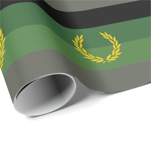 Militair uniform trotsvlag cadeaupapier (Rol Hoek)