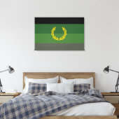 Militair uniform trotsvlag canvas afdruk (Insitu (Slaapkamer))