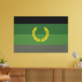 Militair uniform trotsvlag canvas afdruk (Insitu (Woonkamer))