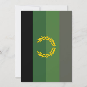 Militair uniform trotsvlag feestdagenkaart