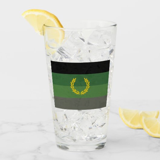 Militair uniform trotsvlag glas (Voorkant ijs)