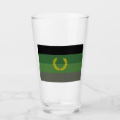 Militair uniform trotsvlag glas (Voorkant)